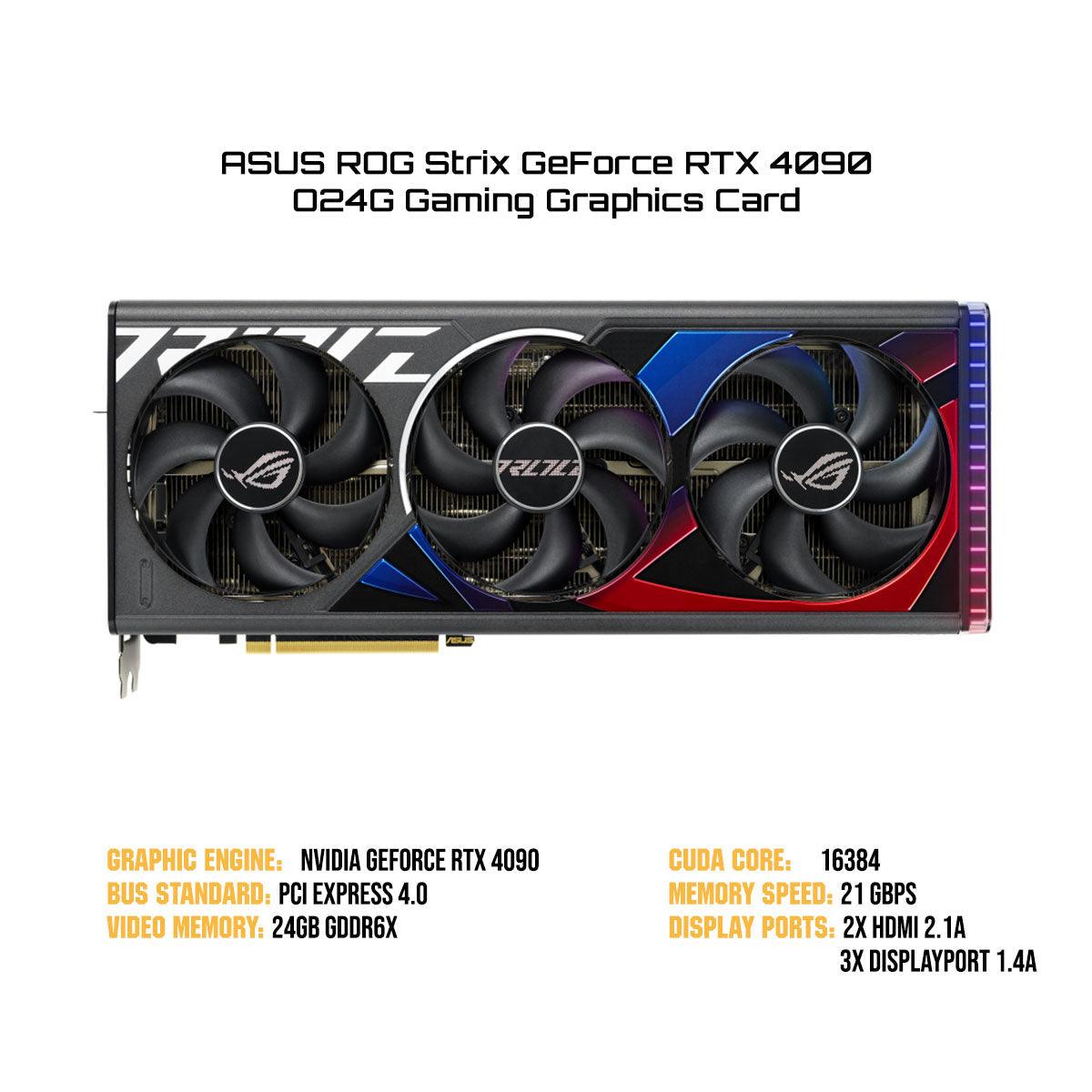 Powered By Asus: Ultra GX601 Desktop Gaming PC | Intel Core i9 13900K | RTX 4090 | 64GB RAM | 2TB SSD | Windows 11 Home