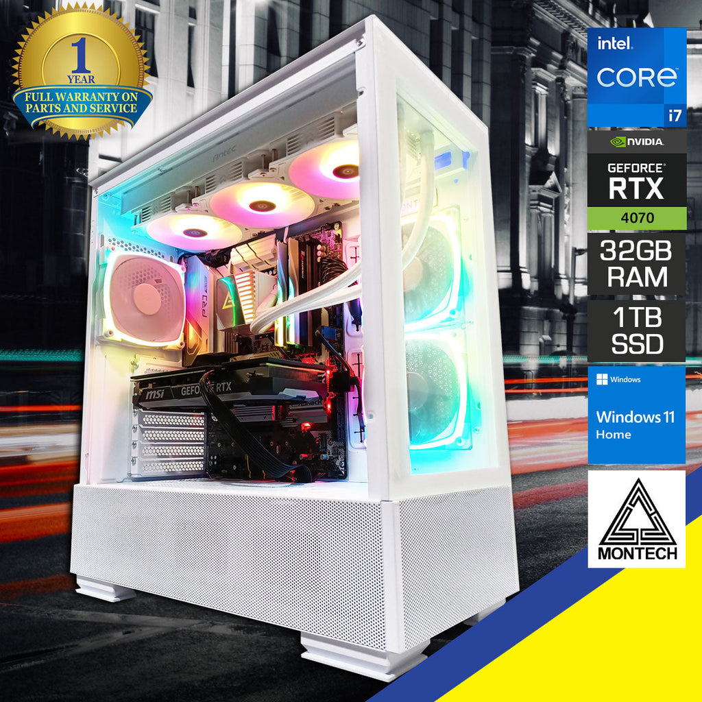 Optima Sky Two Desktop Gaming PC | Intel Core i7 13700F | 32GB RAM | 1TB SSD | RTX 4070 | Windows 11 Home