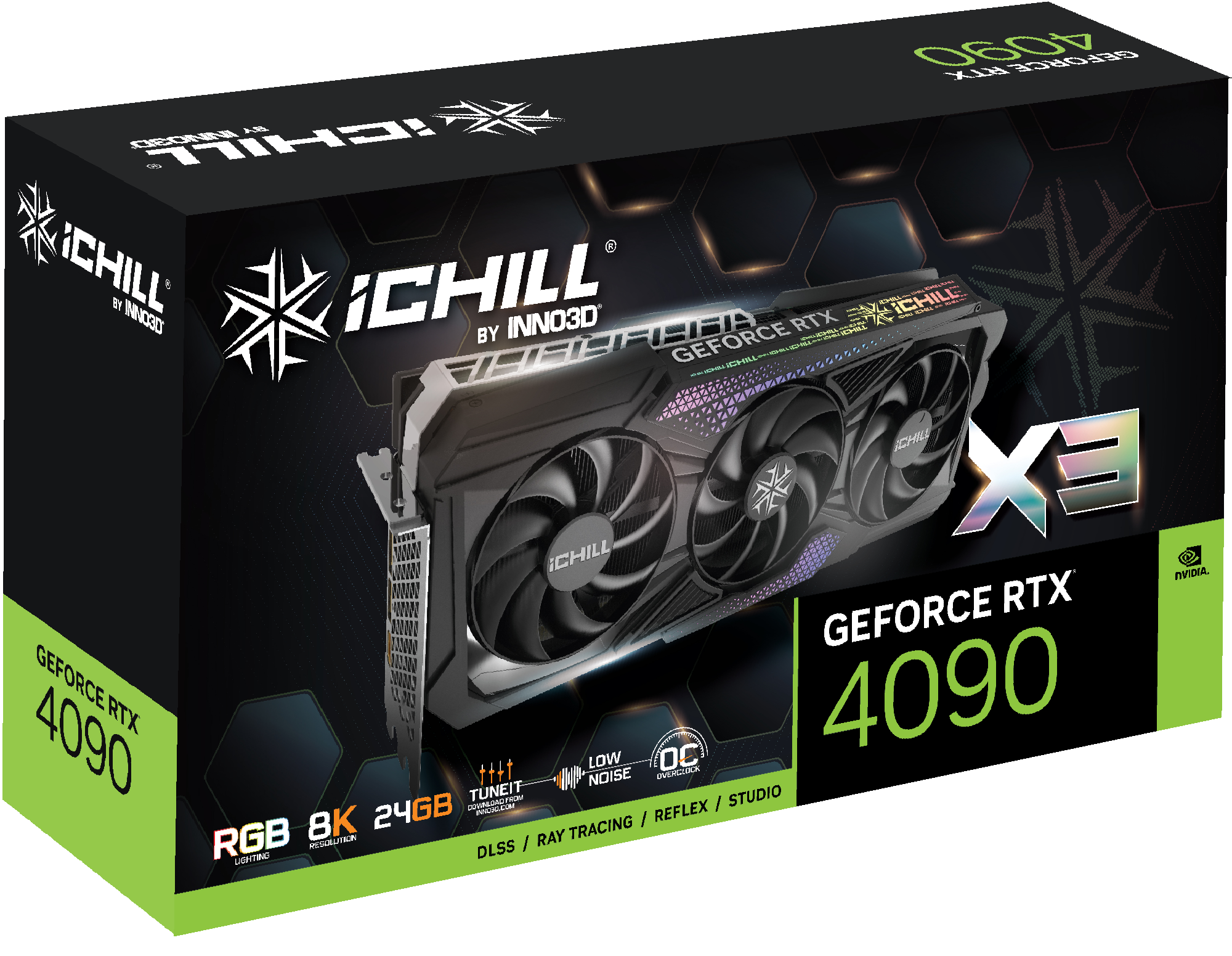 INNO3D GeForce RTX 4090 ICHILL X3 24GB GDDR6X