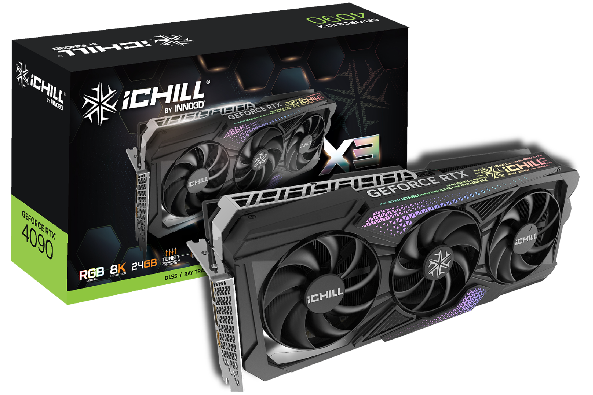 INNO3D GeForce RTX 4090 ICHILL X3 24GB GDDR6X