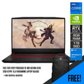 MSI Katana GF66 12UD-671PH Gaming Laptop (Black) | 15.6 FHD | i7-12650H | 8GB DDR4 | 1TB SSD | RTX 3050Ti | Windows 11 Home | MSI Essential Backpack