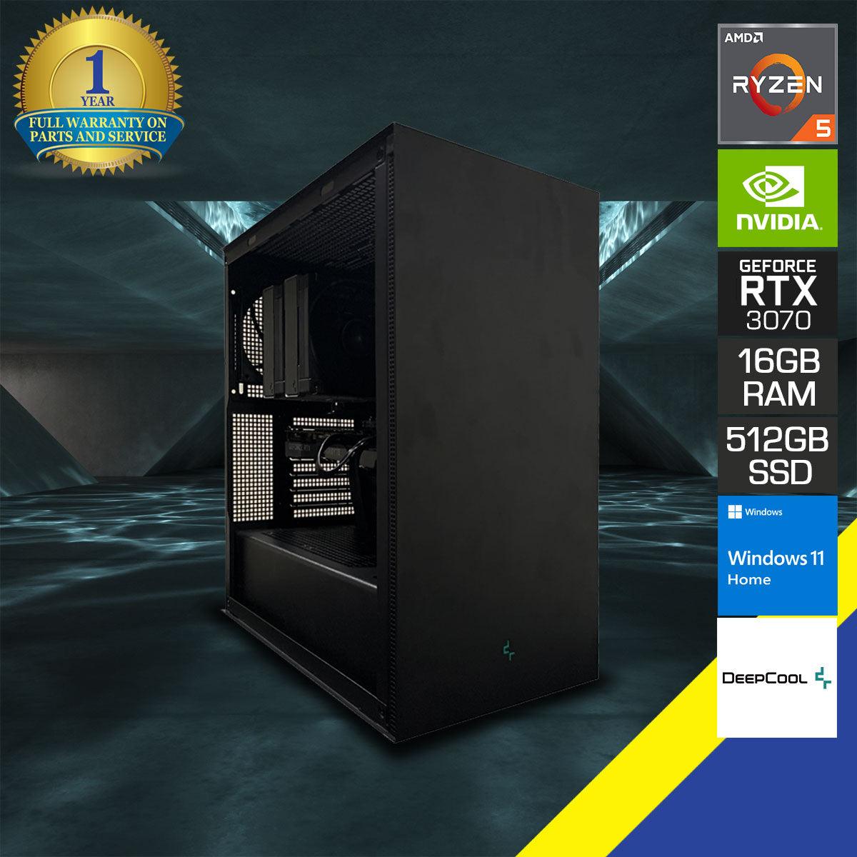 OPTIMA CH510 GAMING PC | RYZEN 5 5600X | 16GB DDR4 |  512GB SSD | RTX 3070 | Windows 11 Home