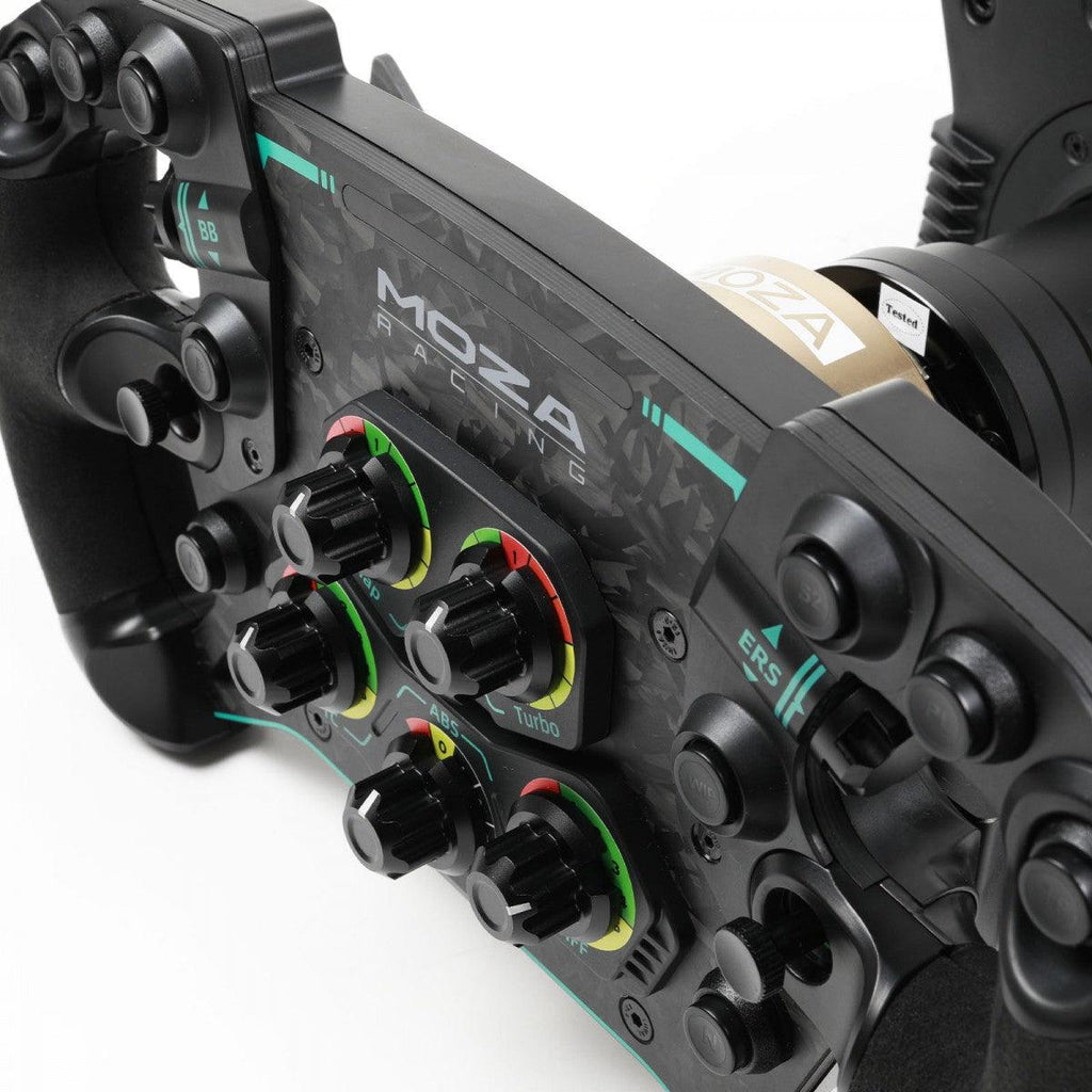 MOZA Racing GS Steering Wheel (RS08) + MOZA Racing R16 Direct Drive Wheel Base (Black) (RS031) + MOZA Racing RM Racing Dash (RS05)