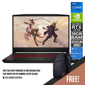 MSI KATANA GF66 11UG-656PH GAMING LAPTOP (BLACK) | 15.6“ FHD | i7-11800H | RTX 3070 | 16GB DDR4 | 512GB SSD |RTX 3070 | WIN10  + MSI GAMING BACKPACK