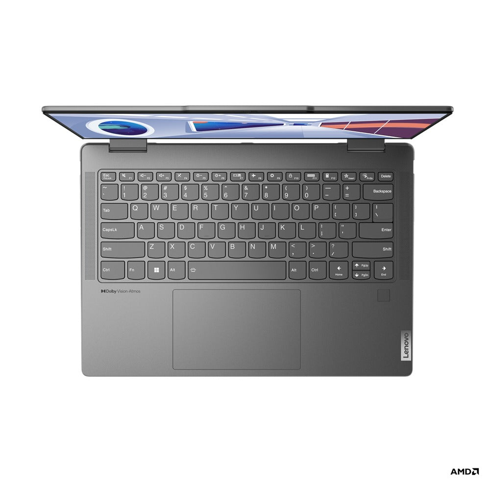 Lenovo Yoga 7 82YM0030PH Laptop (Storm Grey) | 14" WUXGA (1920x1200) OLED 10-Point Multi-Touch | Ryzen 5 7535U | 16GB RAM | 512GB SSD | AMD Radeon 660M | Windows 11 Home | MS Office Home & Student 2021 | Backpack B210