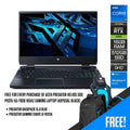 Acer Predator Helios 300 PH315 - 55 - 76D8 165HZ Gaming Laptop (Abyssal Black) | 15.6" QHD | i7 - 12700H | 16GB DDR5 | 512GB SSD | RTX3060 | Windows 11 | Predator Backpack Blue + Predator Gaming Chair LK - 8103A - Nectostry