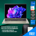 Acer Swift Go 14 SFG14 - 71 - 732F Laptop (Sunshine Gold) | 14" Oled 2880 x 1800 | i7 - 13700H | 16GB RAM | 512GB SSD | Intel Iris Xe Graphics | Windows 11 Home | MS Office Home & Office 2021 | Acer Entry Run Rate Backpack E - 1620 - P - Nectostry