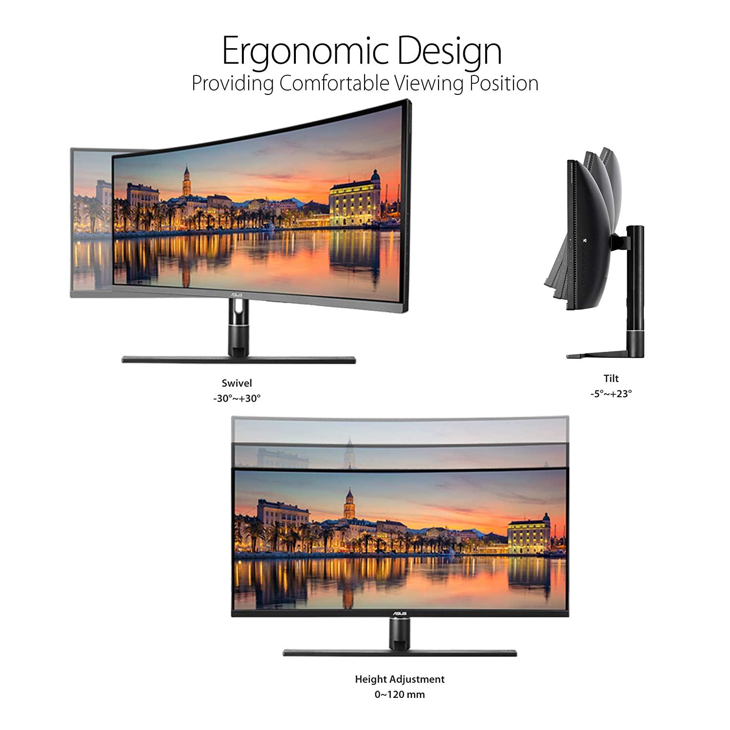 ASUS ProArt Display PA34VC 34.1 - INCH UWQHD Curved Professional Monitor - Nectostry