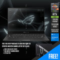 Asus ROG Flow X13 GV302XU - MU012W Gaming Laptop (Off Black) | 13.4” QHD+ 165Hz | Ryzen 9 7940HS | 16GB RAM | 1TB SSD | RTX 4050 | Windows 11 Home | ROG Impact Gaming Mouse | Stylus Pen | ROG Flow Sleeve (2022) - Nectostry