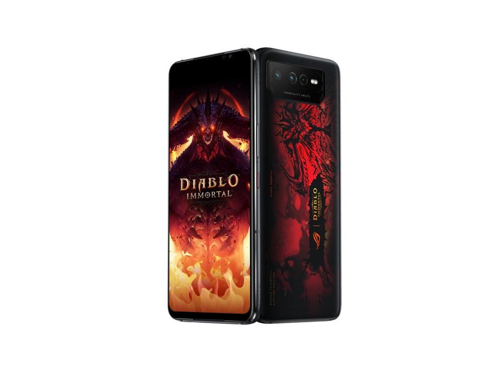 ASUS ROG Phone 6 Diablo Immortal Edition 16GB + 512GB Android 12 6.78 - Inch Hellfire Red IPX4 Mobile Gaming (Phantom Black) (AI2201 - C - 6B091WW) - Nectostry