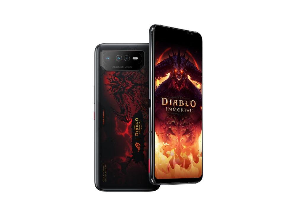 ASUS ROG Phone 6 Diablo Immortal Edition 16GB + 512GB Android 12 6.78 - Inch Hellfire Red IPX4 Mobile Gaming (Phantom Black) (AI2201 - C - 6B091WW) - Nectostry
