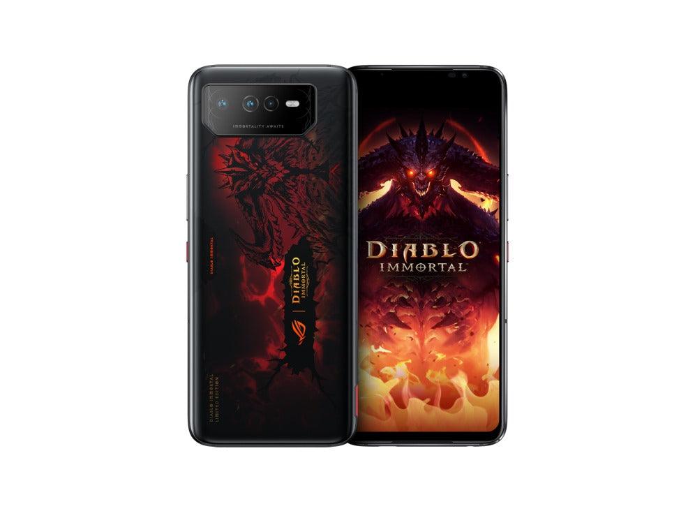 ASUS ROG Phone 6 Diablo Immortal Edition 16GB + 512GB Android 12 6.78 - Inch Hellfire Red IPX4 Mobile Gaming (Phantom Black) (AI2201 - C - 6B091WW) - Nectostry