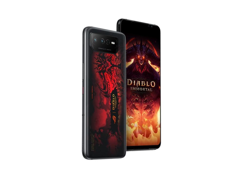 ASUS ROG Phone 6 Diablo Immortal Edition 16GB + 512GB Android 12 6.78 - Inch Hellfire Red IPX4 Mobile Gaming (Phantom Black) (AI2201 - C - 6B091WW) - Nectostry