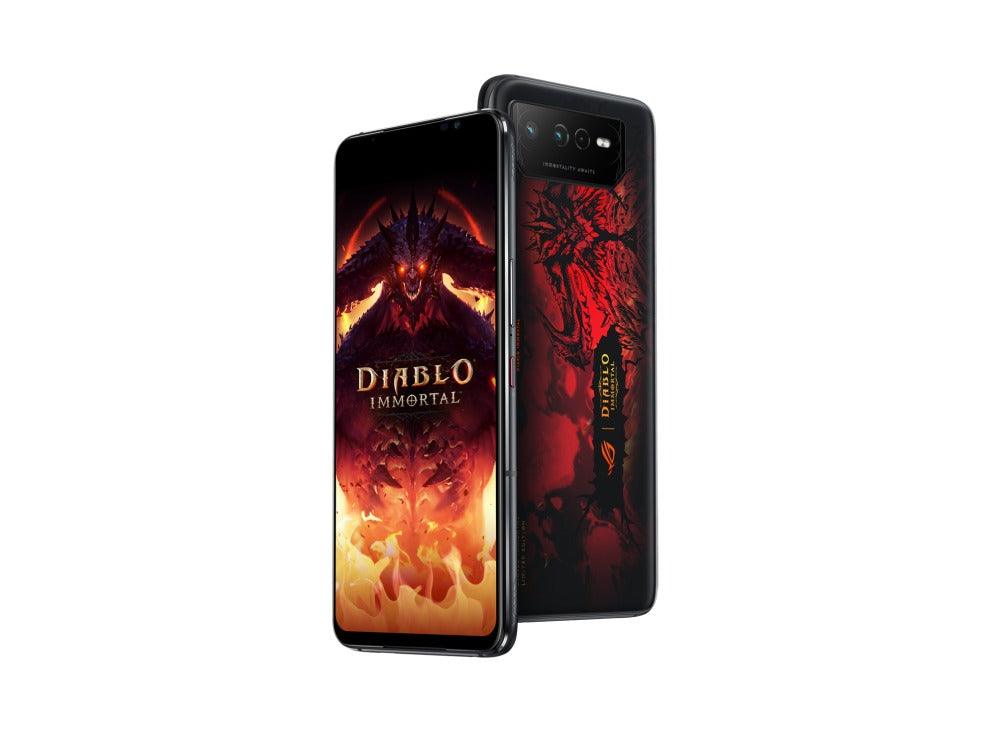 ASUS ROG Phone 6 Diablo Immortal Edition 16GB + 512GB Android 12 6.78 - Inch Hellfire Red IPX4 Mobile Gaming (Phantom Black) (AI2201 - C - 6B091WW) - Nectostry
