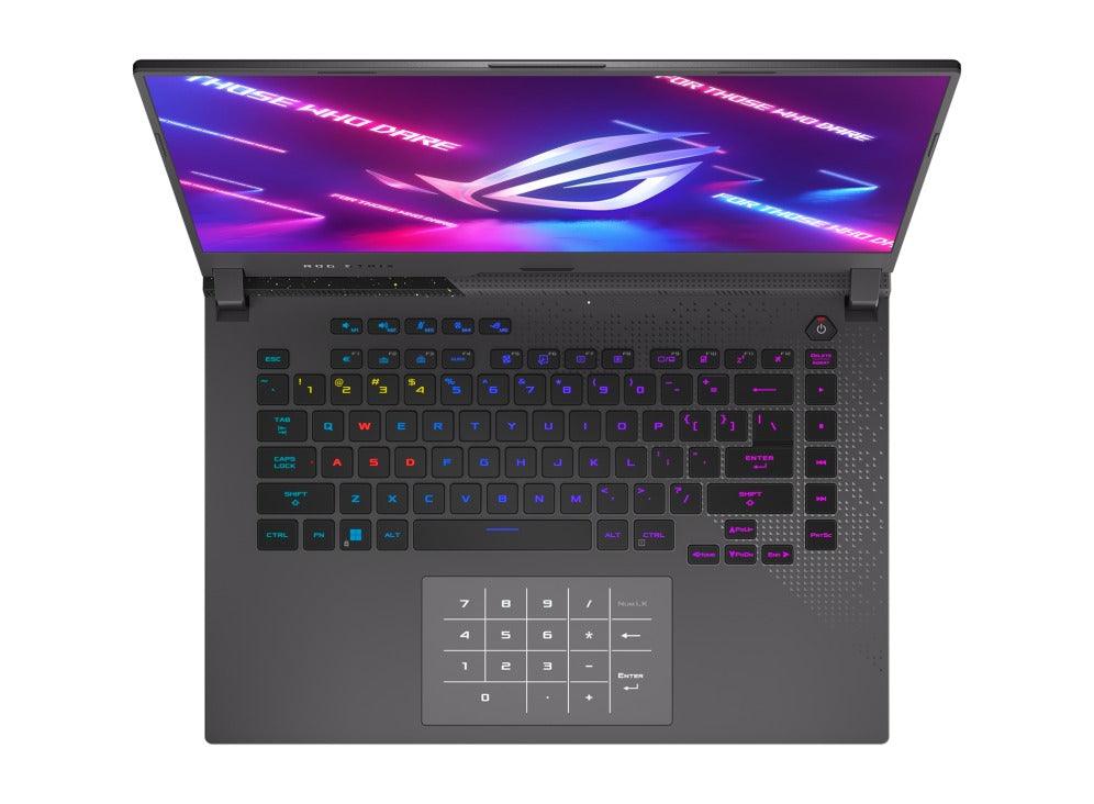 ASUS ROG Strix G15 (2022) G513RM - HF287W Gaming Laptop (Eclipse Gray) | 15.6" FHD | Ryzen™ 7 6800H | 16GB DDR5 | 512 GB SSD | RTX™ 3060 | Windows 11 Home | ROG Backpack | ROG Impact Gaming Mouse | Type - C AC Adapter - Nectostry