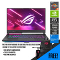 Asus ROG Strix G15 (2022) G513RW - HF180W Laptop (Electro Punk) | 15.6" FHD | Ryzen 9 6900HX | 16GB RAM | 1TB M.2 SSD | RTX 3070 Ti | Windows 11 Home | Pink Backpack | Strix Impact II Electro Punk Mouse | Type - C PD Adapter - Nectostry