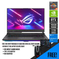 ASUS ROG Strix G15 (2022) G513RW - HF181W 15” FHD Gaming Laptop (Eclipse Gray) | 15.6" FHD | Ryzen™ 9 6900HX | 16GB RAM DDR5 | 1TB SSD | RTX™ 3070 Ti | Windows 11 Home | ROG Backpack | ROG Impact Gaming Mouse | Type - C PD Adapter - Nectostry
