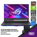 ASUS ROG STRIX G15 G513RM - HF129W GAMING LAPTOP (ECLIPSE GRAY) | 15.6” FHD | RYZEN™ 7 6800H | 8GB DDR5 | 512GB SSD | RTX 3060 | WIN11 + ROG BACKPACK + ROG IMPACT GAMING MOUSE - Nectostry