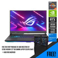 ASUS ROG Strix G17 G713IC - HX061W Gaming Laptop (Eclipse Gray) | 17.3" FHD | AMD Ryzen™ 7 4800H | 8GB DDR4 | 1TB SSD | RTX™ 3050 | Windows 11 Home | ROG Backpack - Nectostry