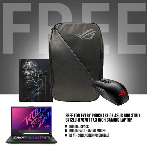 ASUS ROG STRIX G712LU - H7070T 17.3" GAMING LAPTOP+DEATH STRANDING (PC DIGITAL) - Nectostry