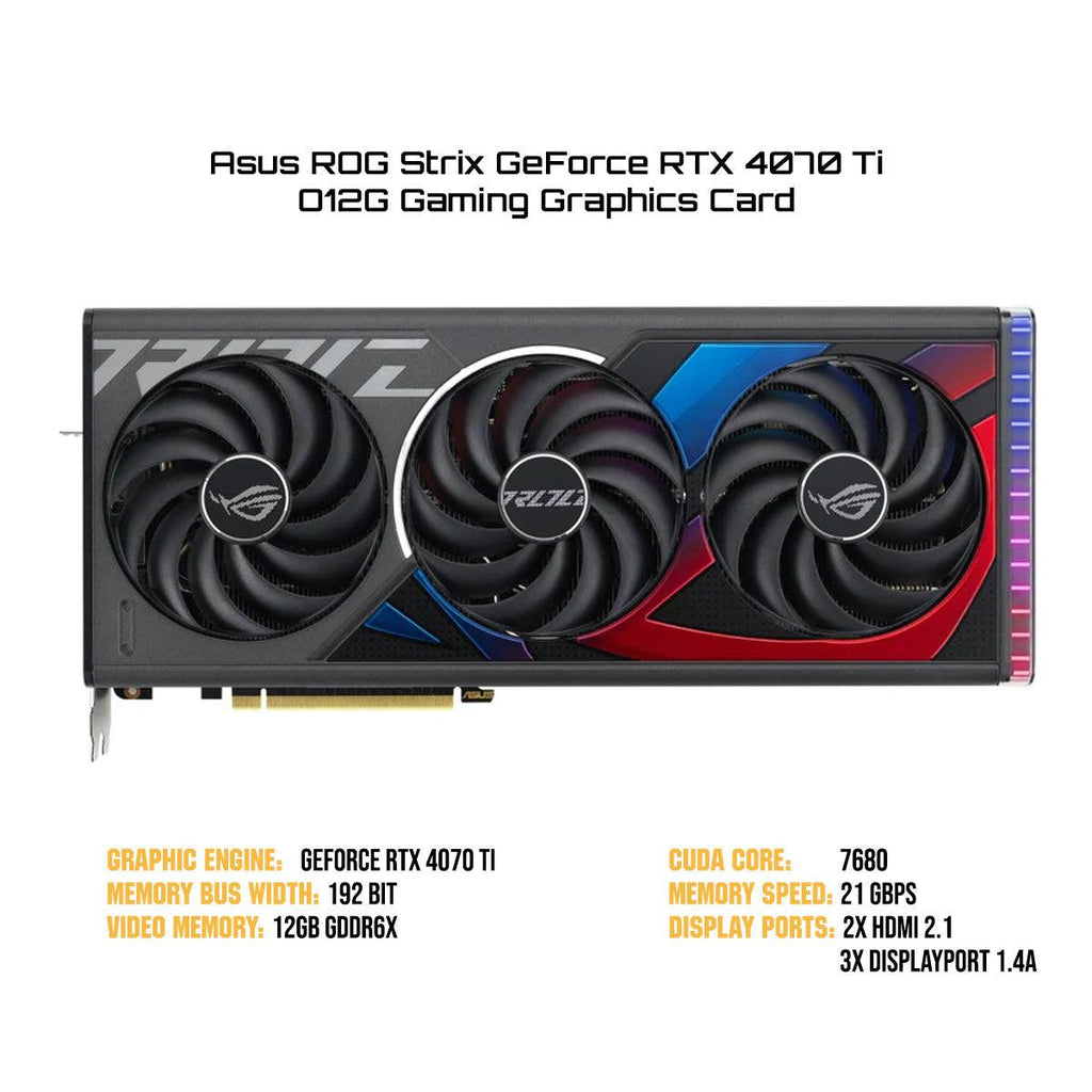 Asus ROG Strix GeForce RTX 4070 Ti O12G Gaming Graphics Card - Nectostry