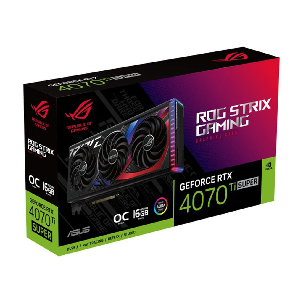 Asus ROG Strix GeForce RTX 4070 TI Super OC 16GB GDDR6X Gaming Graphics Card - Nectostry