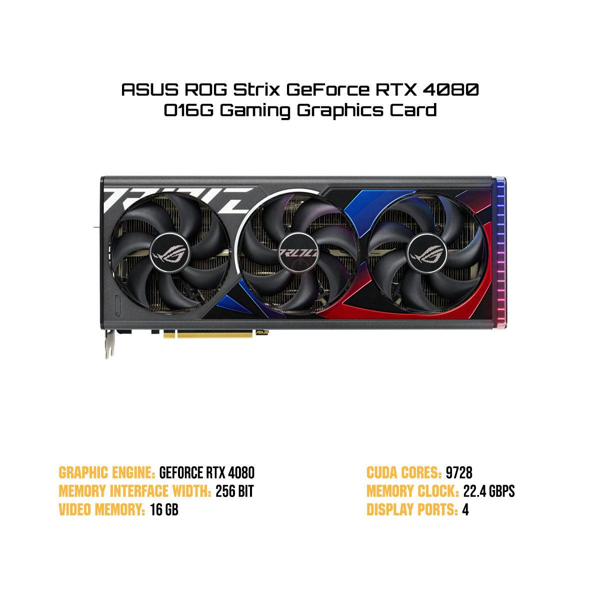 ASUS ROG Strix GeForce RTX 4080 O16G Gaming Graphics Card - Nectostry
