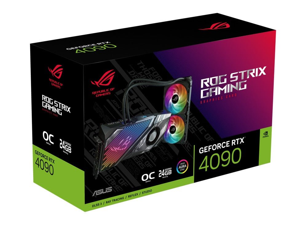 Asus ROG Strix LC GeForce RTX 4090 OC 24GB GDDR6X Gaming Graphics Card - Nectostry