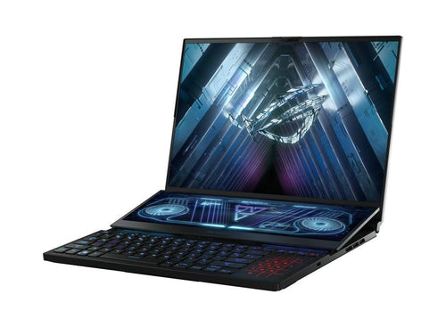 ASUS ROG Zephyrus Duo 16 (2022) GX650RW - LO113WS Gaming Laptop | 16" QHD+ | Ryzen 9 6900HX | 32GB RAM DDR5 | 1TB M.2 SSD | RTX 3070 Ti | Windows 11 Home | ROG Backpack | Delta Headset | Chakram Mouse | Type - C AC Adapter - Nectostry