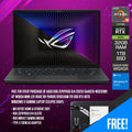 Asus ROG Zephyrus G14 (2023) GA402XI - NC033WS Gaming Laptop (Eclipse Gray) | 14" WQXGA Mini LED 165HZ | R9 7940HS | 32GB RAM | 1TB SSD | RTX 4070 | Win 11 Home | MS Office H & S 2021 | ROG Zephyrus G14 Sleeve | ROG Impact Gaming Mouse | Type - C Adapter - Nectostry
