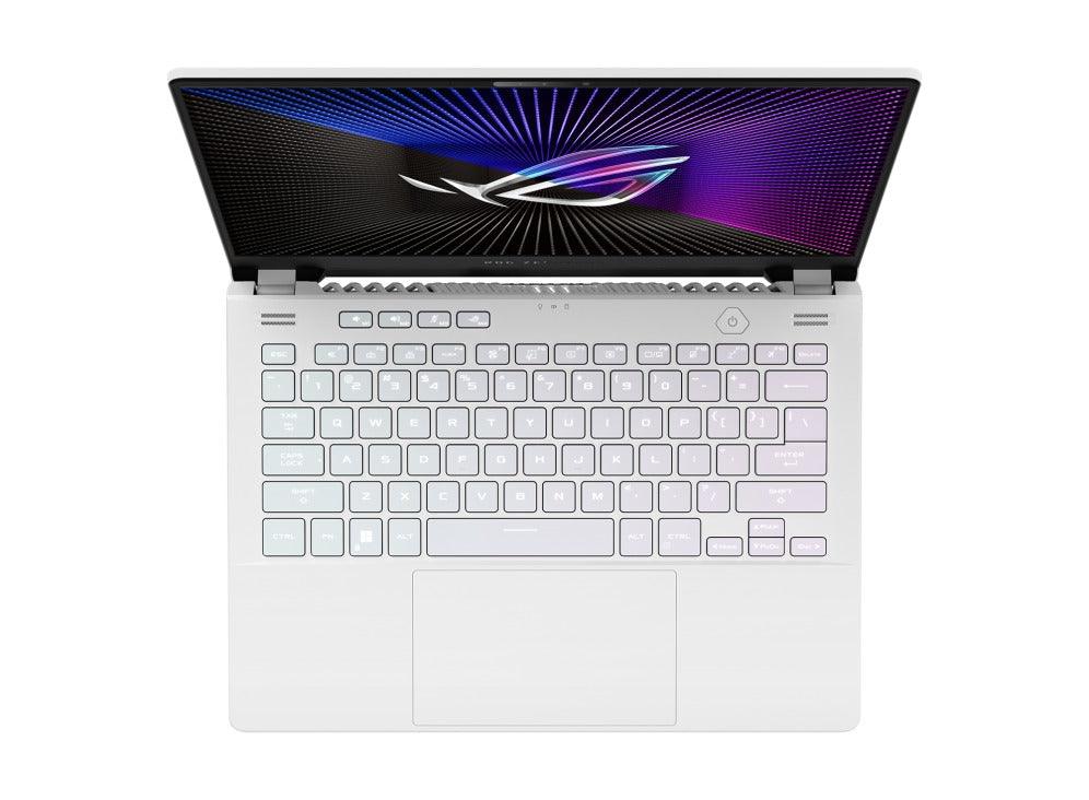 Asus ROG Zephyrus G14 GA402RJ - L8035WS Gaming Laptop (Moonlight White Anime Matrix) | 14" QHD | Ryzen™ 9 6900HS | 16GB RAM DDR5 | 1TB M.2 SSD | RX 6700S | Windows 11 Home | MS Office H&S 2021 | G14 Sleeve (2022) | ROG Impact Mouse - Nectostry