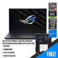 ASUS ROG Zephyrus G15 (2022) GA503RM - HQ121WS Gaming Laptop (Eclipse Gray) | 15.6" WQHD | Ryzen™ 7 6800HS | 16GB DDR5 | 1TB SSD | RTX™ 3060 | Windows 11 Home | MS Office H&S 2021 | Backpack | Gaming Mouse | Type - C PD Adapter - Nectostry
