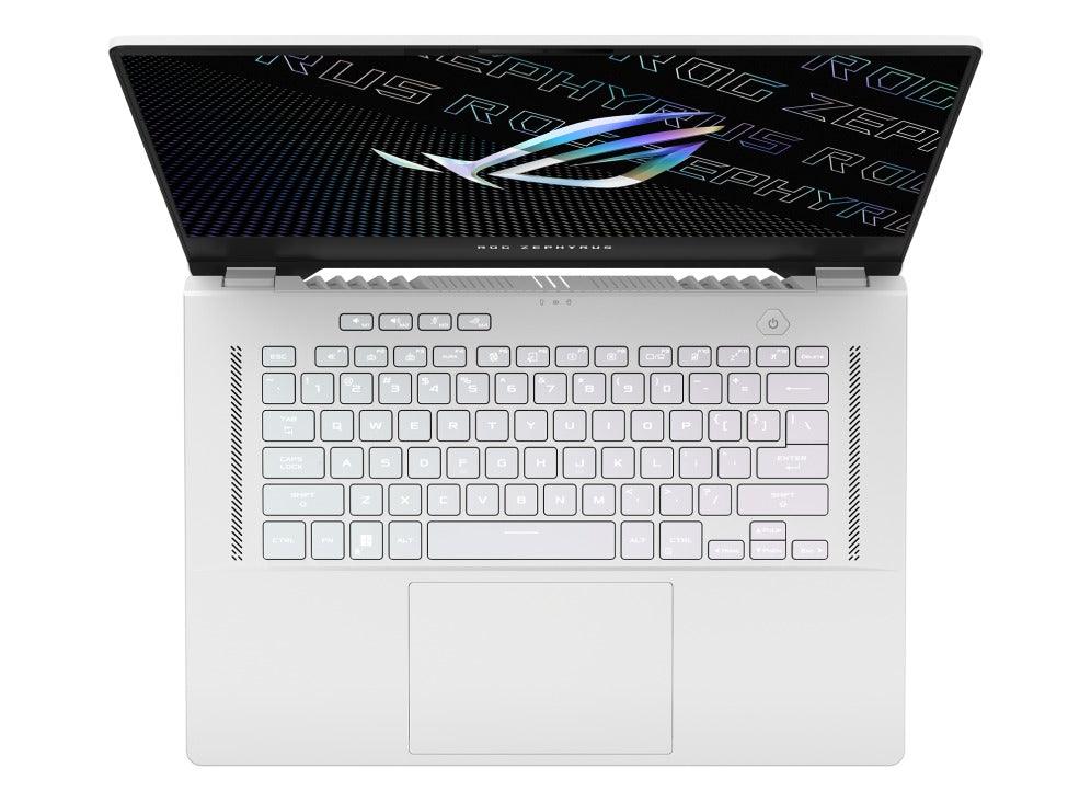 Asus ROG Zephyrus G15 (2022) GA503RW - HQ081WS Laptop (Moonlight White) | 15.6" WQHD | Ryzen™ 7 6800HS | 16GB DDR5 RAM | 1TB M.2 SSD | RTX 3070 Ti | Windows 11 Home | MS Office H&S 2021 | Gaming Mouse | Backpack | Type - C PD Adapter - Nectostry