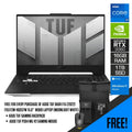 ASUS TUF Dash F15 (2022) FX517ZM - HQ037W Laptop (Moonlight White) | 15.6” WQHD | i7 - 12650H | 16GB DDR5 | 1TB SSD | RTX™ 3060 | TUF Gaming Backpack | ASUS TUF P304 M5 V2 Gaming Mouse - Nectostry