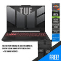Asus TUF Gaming A15 FA507NV - LP051W Gaming Laptop (Mecha Gray) | 15.6” FHD | Ryzen 7 7735HS | 8GB DDR5 | 512GB SSD | RTX 4060 | Windows 11 Home | TUF Gaming Backpack - Nectostry