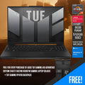 Asus TUF Gaming A16 Advantage Edition (FA617) FA617NS - N3087W Gaming Laptop (Black) | 16" WUXGA | Ryzen 7 7735HS | 8GB RAM | 512GB SSD | Radeon RX 7600S | Windows 11 Home | TUF Gaming VP4700 Backpack - Nectostry