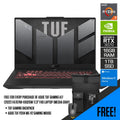 ASUS TUF Gaming A17 (2022) FA707RR - HX026W Laptop (Mecha Grey) | 17.3” FHD | AMD Ryzen™ 7 6800H | 16GB DDR5 | 1TB SSD | RTX™ 3070 | Windows 11 Home | TUF GAMING Backpack | ASUS TUF P304 M5 V2 Gaming Mouse - Nectostry