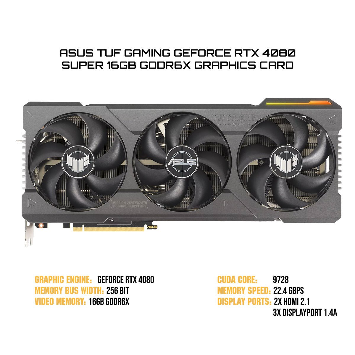 Asus TUF Gaming GeForce RTX 4080 Super 16GB GDDR6X Graphics Card - Nectostry