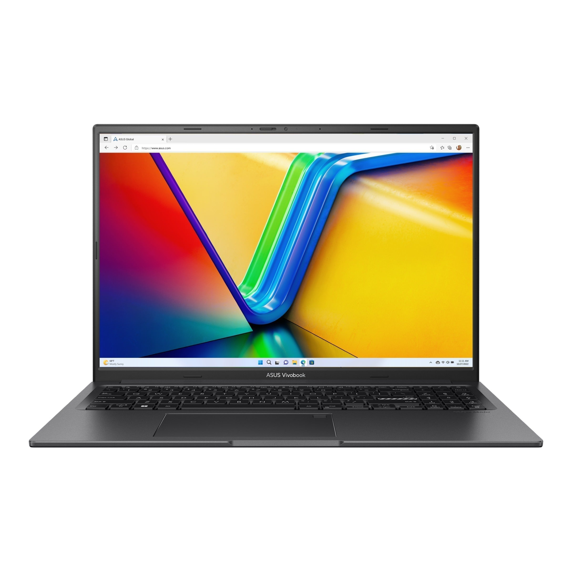 Asus Vivobook 16X K3605ZC - N1140WS Laptop (Indie Black) | 16" WUXGA (1920 x 1200) | i7 12650H | 16GB RAM | 512 GB SSD | RTX 3050 | Windows 11 Home | MS Office Home & Student 2021 | Asus BP1504 Casual Backpack - Nectostry