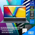 Asus Vivobook Pro 15 OLED K6502VU - MA113WS Laptop (Quiet Blue) | 15.6" 2.8K (2880 x 1800) OLED | i9 - 13900H | 16GB RAM | RTX 4050 | 1TB SSD | Windows 11 Home | MS Office H&S 2021 | Asus BP1504 Casual Backpack - Nectostry