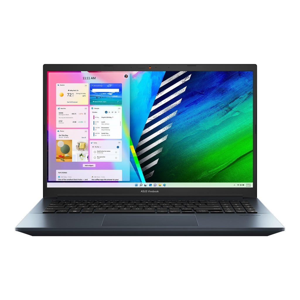 ASUS Vivobook Pro 15 OLED M3500QC - L1080TS Laptop (Quiet Blue) | 15.6" FHD | 16GB DDR4 | 512GB SSD | RTX™ 3050 | Windows 10 Home | MS Office Home & Student 2021 | ASUS BP1504 Casual Backpack - Nectostry