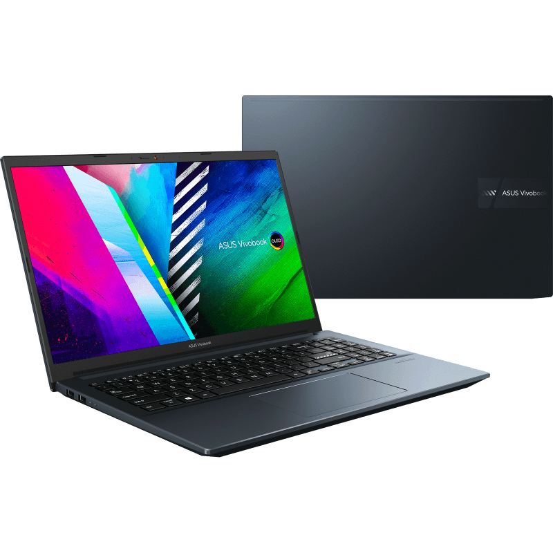 ASUS VIVOBOOK PRO 15 OLED M3500QC - L1080TS LAPTOP (QUIET BLUE) | 15.6" FHD | RYZEN 5 5600H | 16Gb DDR4 | 512GB SSD | RTX 3050 | WIN10 + MS OFFICE HOME & STUDENT 2019 + ASUS NEREUS BACKPACK (BLACK) - Nectostry
