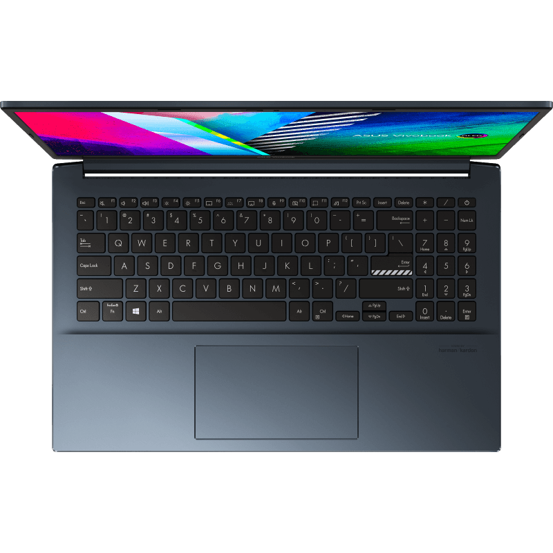 ASUS VIVOBOOK PRO 15 OLED M3500QC - L1080TS LAPTOP (QUIET BLUE) | 15.6" FHD | RYZEN 5 5600H | 16Gb DDR4 | 512GB SSD | RTX 3050 | WIN10 + MS OFFICE HOME & STUDENT 2019 + ASUS NEREUS BACKPACK (BLACK) - Nectostry