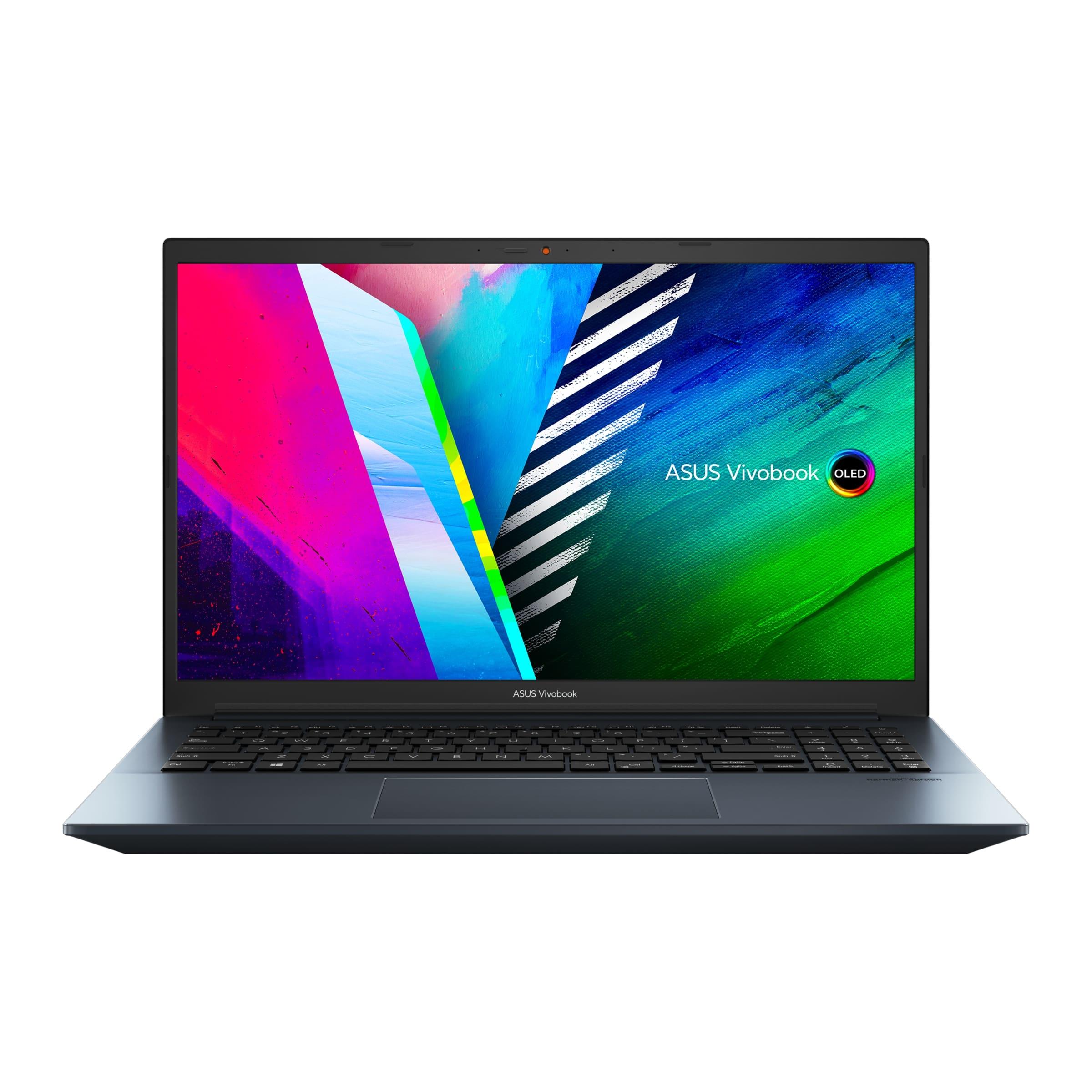 ASUS VIVOBOOK PRO 15 OLED M3500QC - L1408WS LAPTOP (QUIET BLUE) | 15.6" FHD | RYZEN™ 5 5600H | 16GB DDR4 | 512GB SSD | AMD RADEON | WIN 11 + MS OFFICE HOME & STUDENT 2021 W/ ASUS NEREUS BACKPACK - Nectostry