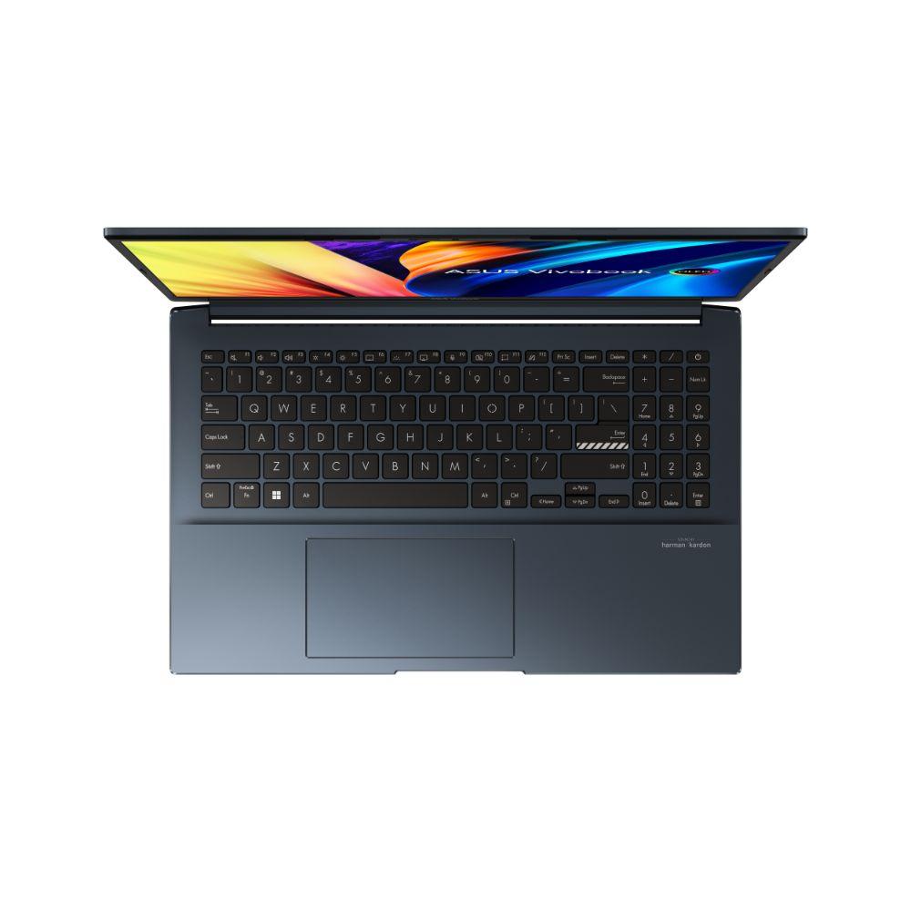 Asus Vivobook Pro 15 OLED M6500QC - MA056WS Laptop (Quiet Blue) | 15.6” 2.8K | Ryzen 7 5800H | 16GB RAM | 512GB SSD | RTX 3050 | Windows 11 Home | MS Office H&S 2021 | Asus BP1504 Casual Backpack - Nectostry