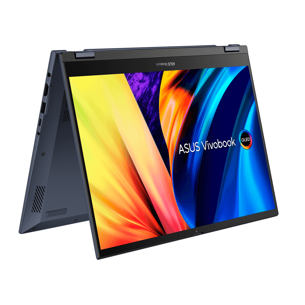 ASUS Vivobook S 14 FLIP OLED TN3402QA - KN090WS Laptop (Quiet Blue) | 14" 2.8K | Ryzen 7 5800H | 8GB DDR4 | 512 GB SSD | AMD Radeon Graphics | Windows 11 Home | MS Office H&S 2021 | Palmrest | ASUS Sleeve | Stylus Pen - Nectostry