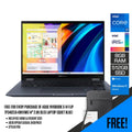 Asus Vivobook S 14 Flip TP3402ZA - KN111WS Laptop (Quiet Blue) | 14” 2.8K Oled | i7 - 12700H | 8GB RAM DDR4 | 512 GB SSD | Iris Xᵉ Graphics | Windows 11 Home | MS Office Home & Student 2021 | Stylus Pen | Asus BP1504 Casual Backpack - Nectostry