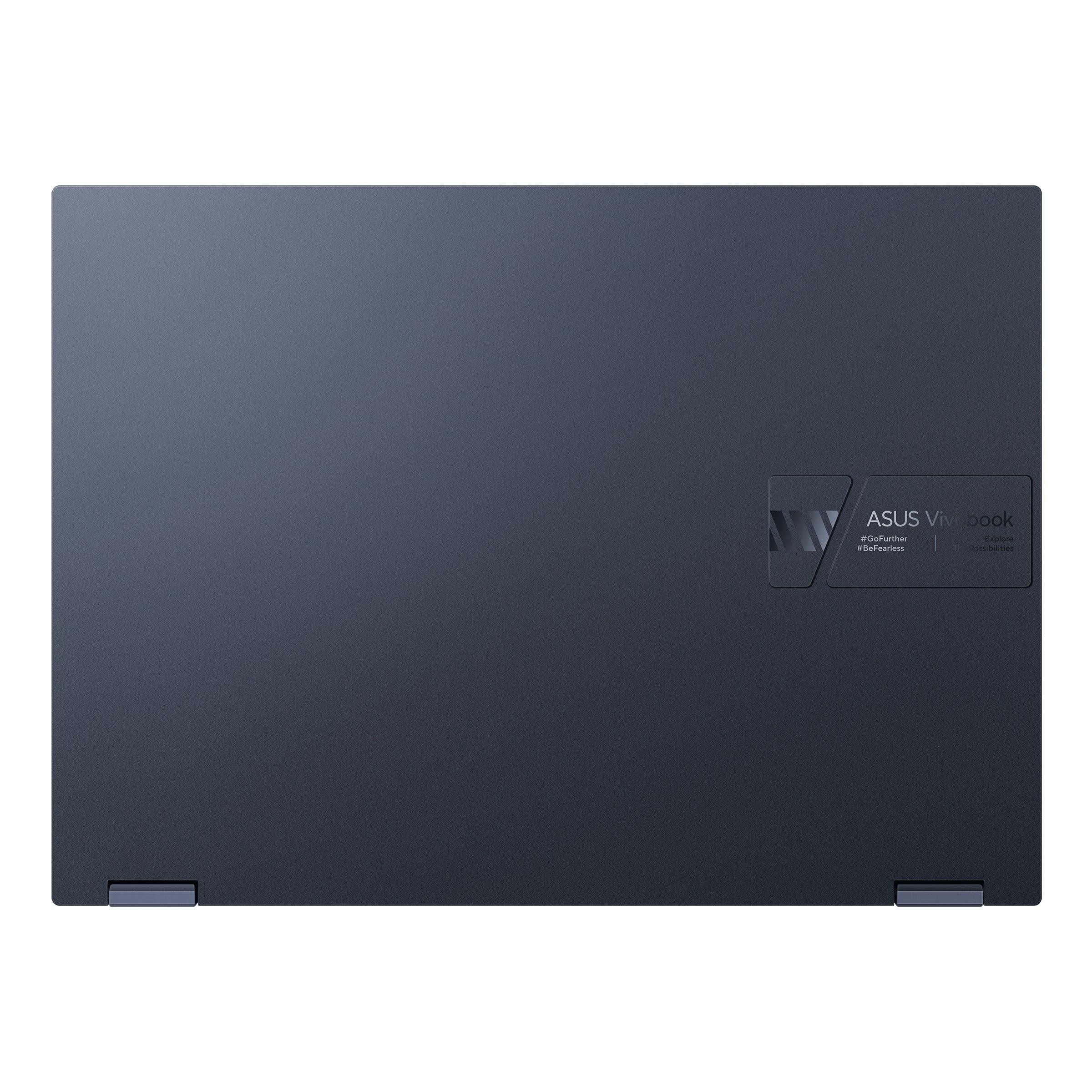 Asus Vivobook S 14 Flip TP3402ZA - KN111WS Laptop (Quiet Blue) | 14” 2.8K Oled | i7 - 12700H | 8GB RAM DDR4 | 512 GB SSD | Iris Xᵉ Graphics | Windows 11 Home | MS Office Home & Student 2021 | Stylus Pen | Asus BP1504 Casual Backpack - Nectostry
