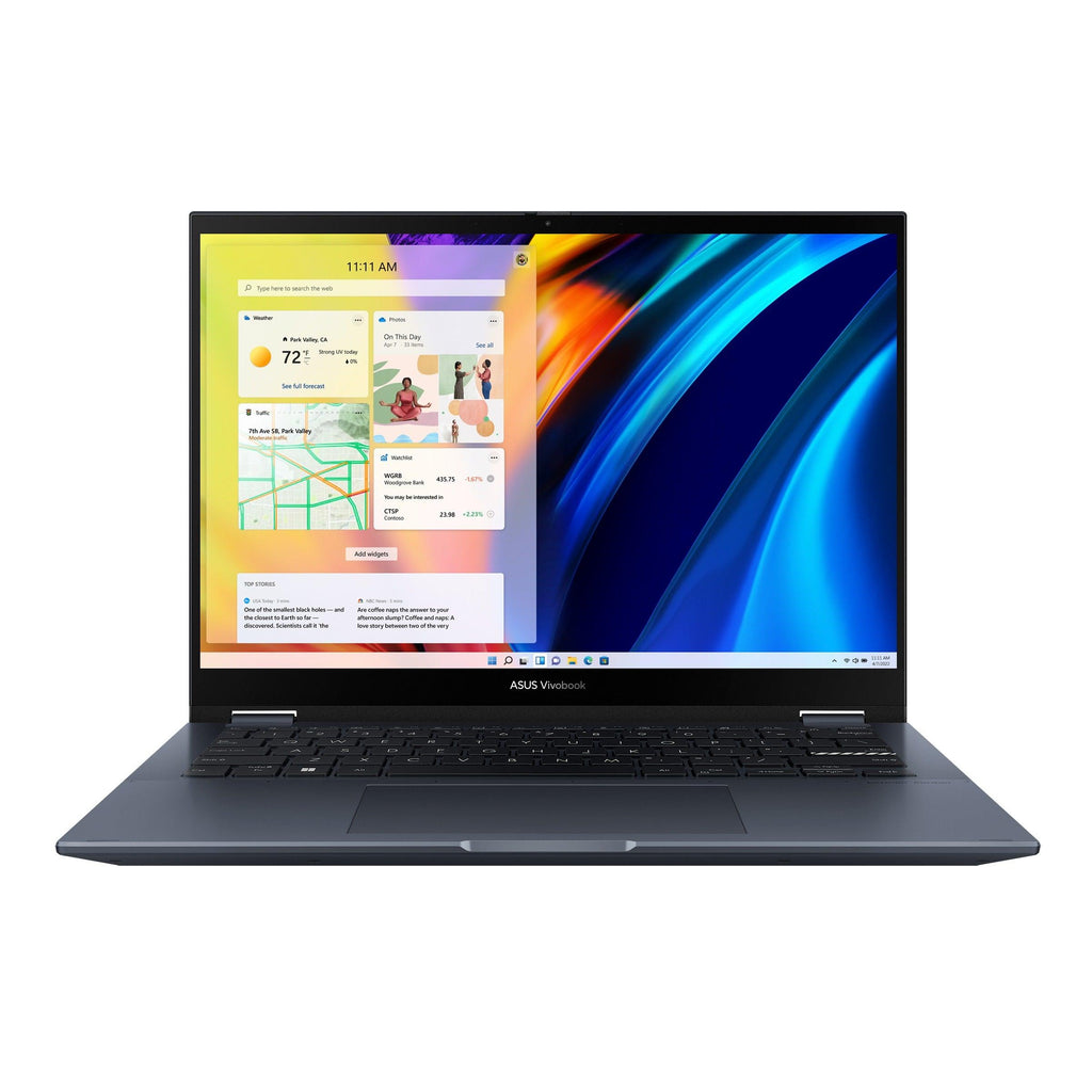Asus Vivobook S 14 Flip TP3402ZA - KN111WS Laptop (Quiet Blue) | 14” 2.8K Oled | i7 - 12700H | 8GB RAM DDR4 | 512 GB SSD | Iris Xᵉ Graphics | Windows 11 Home | MS Office Home & Student 2021 | Stylus Pen | Asus BP1504 Casual Backpack - Nectostry