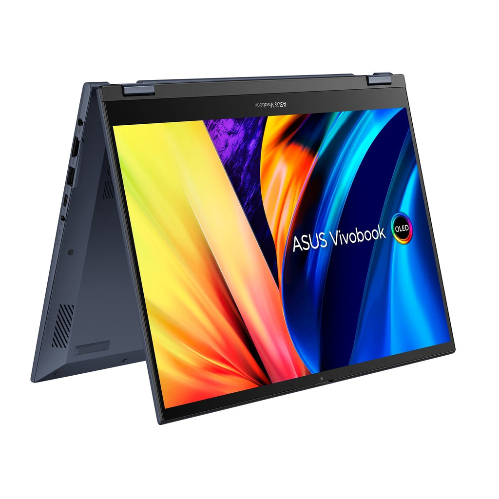Asus Vivobook S 14 Flip TP3402ZA - LZ353WS Laptop (Quiet Blue) | 14" (1920x1200) | i7 - 12700H | 16GB RAM | 1TB SSD | Intel Iris Xe Graphics | Windows 11 Home | MS Office Home & Student 2021 | Asus BP1504 Casual Backpack - Nectostry